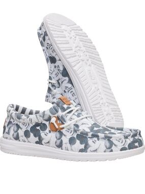 HeyDude Disney Mickey Mouse Printed Wally | Grey Multi | Sz 11 | New in Box